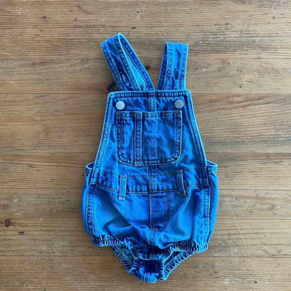 Old Navy, Jean Shortall Romper, 6-12 month